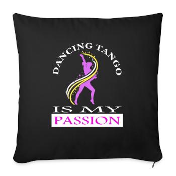 Tango Dance Tango Dancers Dance Couple Dance Class gift - Sofa pillowcase 17,3'' x 17,3'' (45 x 45 cm) - black - Front