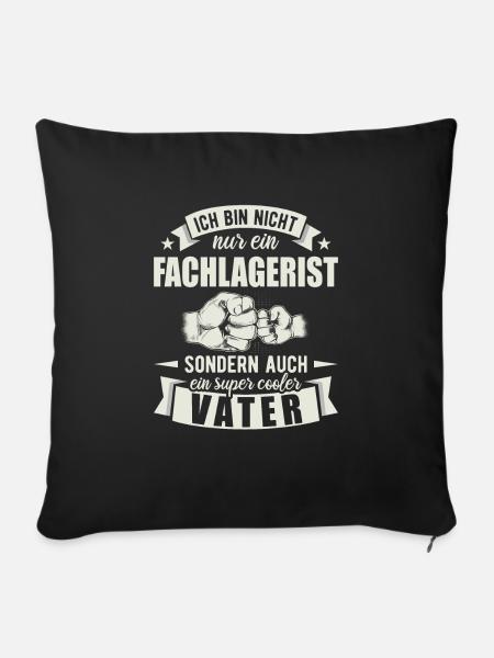 Fachlagerist - Sofakissenbezug 45 x 45 cm - Schwarz