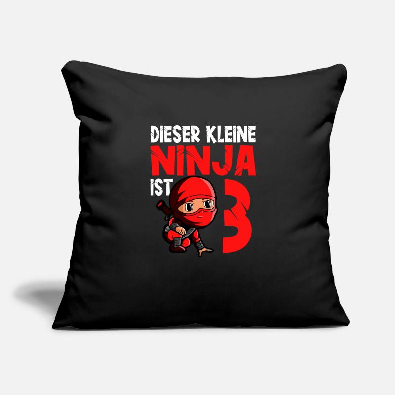 Kostüm Ninja 3. Geburtstag Junge Sofakissenbezug 45 x 45 cm