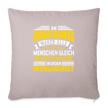 Fachlagerist - Sofakissenbezug 45 x 45 cm - helles Taupe - Vorne