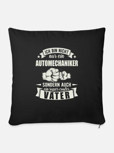 Automechaniker - Sofakissenbezug 45 x 45 cm - Schwarz