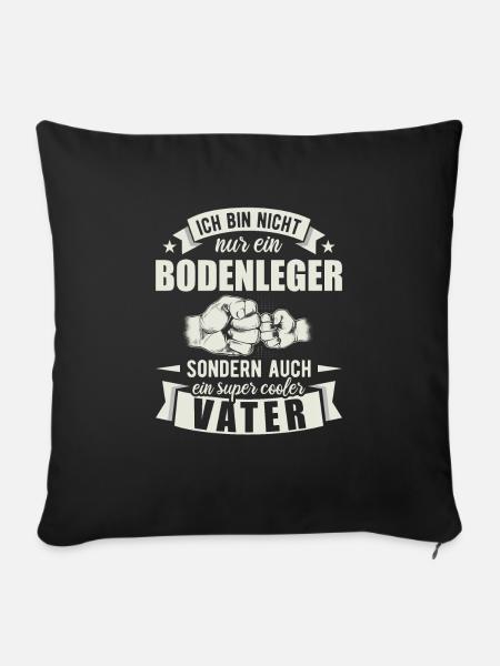 Bodenleger - Sofakissenbezug 45 x 45 cm - Schwarz