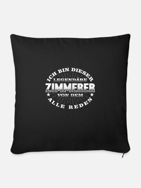 Zimmerer - Sofakissenbezug 45 x 45 cm - Schwarz