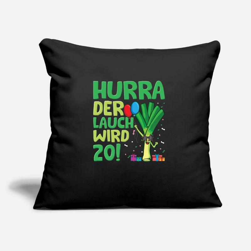 Hurra der Lauch wird 20 Sofakissenbezug 45 x 45 cm