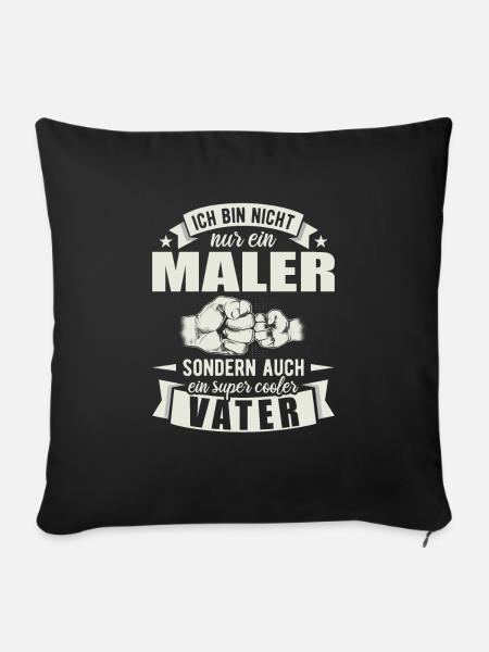 Maler - Sofakissenbezug 45 x 45 cm - Schwarz
