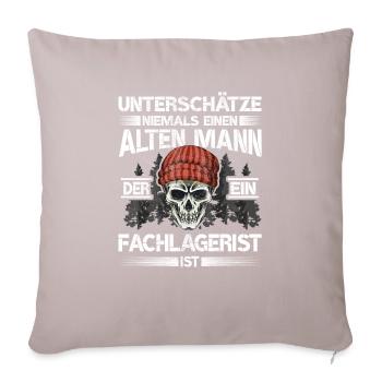Fachlagerist - Sofakissenbezug 45 x 45 cm - helles Taupe - Vorne