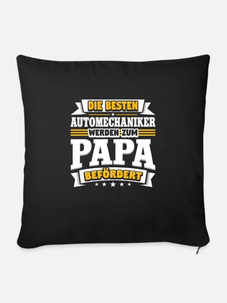 Automechaniker - Sofakissenbezug 45 x 45 cm - Schwarz