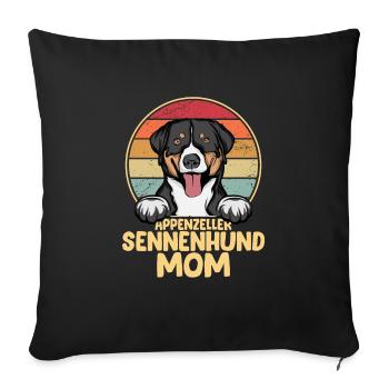 Appenzeller Mountain Dog Gift Dogs - Sofa pillowcase 17,3'' x 17,3'' (45 x 45 cm) - black - Front