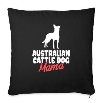 Australian Cattle Dog Gift Dogs - Sofa pillowcase 17,3'' x 17,3'' (45 x 45 cm) - black - Front