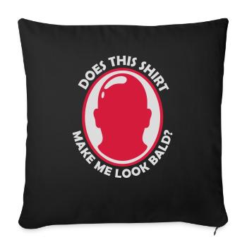 look soon citation de chemise - Housse de coussin décorative 45 x 45 cm - noir - Devant