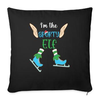 Cadeaux de Noël Noël - Housse de coussin décorative 45 x 45 cm - noir - Devant
