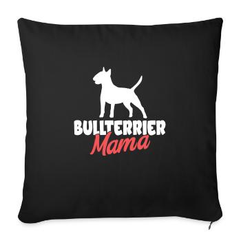 Bull Terrier Chiens cadeaux - Housse de coussin décorative 45 x 45 cm - noir - Devant