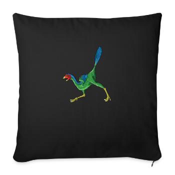 xxx Dinosaur Kids Dino Gift - Sofa pillowcase 17,3'' x 17,3'' (45 x 45 cm) - black - Front