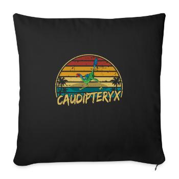 xxx Dinosaur Kids Dino Gift - Sofa pillowcase 17,3'' x 17,3'' (45 x 45 cm) - black - Front