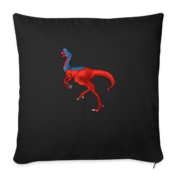 Oviraptor Dinosaur Children Dino Gift - Sofa pillowcase 17,3'' x 17,3'' (45 x 45 cm) - black - Front