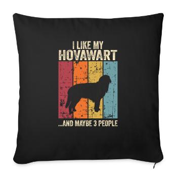 Hovawart Dog Dog Propriétaire de Chien - Housse de coussin décorative 45 x 45 cm - noir - Devant