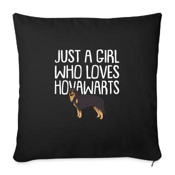 Hovawart Dog Dog Propriétaire de Chien - Housse de coussin décorative 45 x 45 cm - noir - Devant