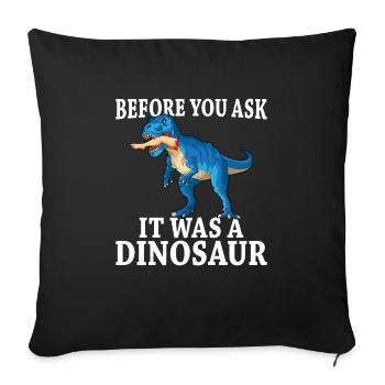Leg surgery wheelchair lost leg - Sofa pillowcase 17,3'' x 17,3'' (45 x 45 cm) - black - Front