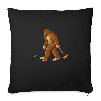 Croquet - Sofa pillowcase 17,3'' x 17,3'' (45 x 45 cm) - black - Front