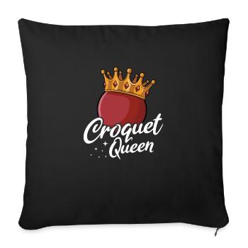 Croquet - Sofa pillowcase 17,3'' x 17,3'' (45 x 45 cm) - black - Front