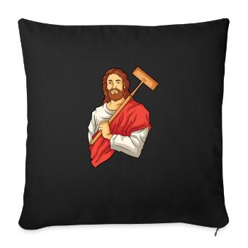 Croquet - Housse de coussin décorative 45 x 45 cm - noir - Devant