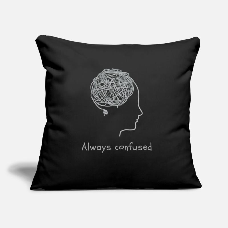 Always confused Sofa pillowcase 17,3'' x 17,3'' (45 x 45 cm)