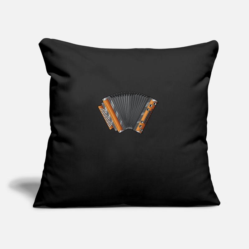 Harmonica styrien Quetschn Ziachorgel Housse de coussin décorative 45 x 45 cm