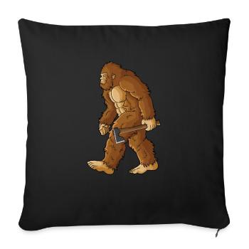 Lancer une hache - Housse de coussin décorative 45 x 45 cm - noir - Devant