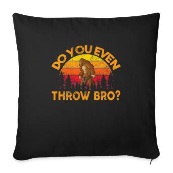 Lancer une hache - Housse de coussin décorative 45 x 45 cm - noir - Devant
