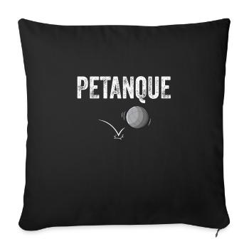 Petanque Boule Game Set Boccia - Sofa pillowcase 17,3'' x 17,3'' (45 x 45 cm) - black - Front