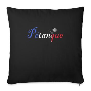 Petanque Boule Game Set Boccia - Sofa pillowcase 17,3'' x 17,3'' (45 x 45 cm) - black - Front