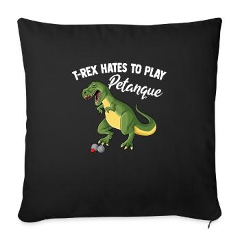 Petanque Boule Game Set Boccia - Sofa pillowcase 17,3'' x 17,3'' (45 x 45 cm) - black - Front