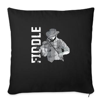 Violon Violon Viola Cello Musicien Instrument - Housse de coussin décorative 45 x 45 cm - noir - Devant