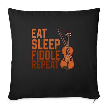 Violon Violon Viola Cello Musicien Instrument - Housse de coussin décorative 45 x 45 cm - noir - Devant