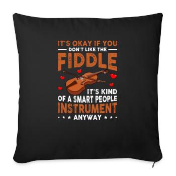 Violon Violon Viola Cello Musicien Instrument - Housse de coussin décorative 45 x 45 cm - noir - Devant