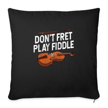 Violon Violon Viola Cello Musicien Instrument - Housse de coussin décorative 45 x 45 cm - noir - Devant