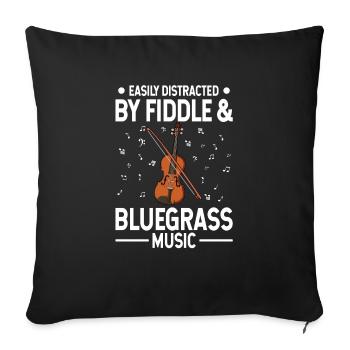 Violon Violon Viola Cello Musicien Instrument - Housse de coussin décorative 45 x 45 cm - noir - Devant