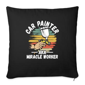 Auto Body Painter Auto Maler Sprayer - Sofa pillowcase 17,3'' x 17,3'' (45 x 45 cm) - black - Front