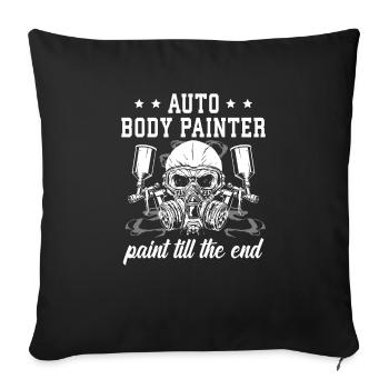 Auto Body Painter Auto Maler Sprayer - Sofa pillowcase 17,3'' x 17,3'' (45 x 45 cm) - black - Front