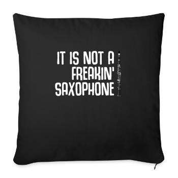 Clarinet Player Orchestra Musicians - Sofa pillowcase 17,3'' x 17,3'' (45 x 45 cm) - black - Front