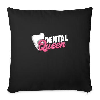 Assistant de laboratoire dentaire Assistant de laboratoire dentaire - Housse de coussin décorative 45 x 45 cm - noir - Devant