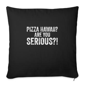 Pizza Baker Make your own pizza - Sofa pillowcase 17,3'' x 17,3'' (45 x 45 cm) - black - Front