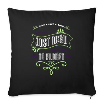 Space Ship Physics Birthday Present Astrology - Sofa pillowcase 17,3'' x 17,3'' (45 x 45 cm) - black - Front