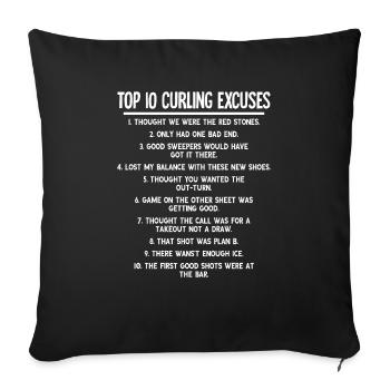 Attirer - Housse de coussin décorative 45 x 45 cm - noir - Devant