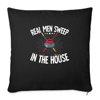 Attirer - Housse de coussin décorative 45 x 45 cm - noir - Devant