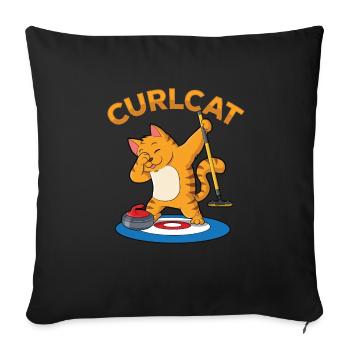 Attirer - Housse de coussin décorative 45 x 45 cm - noir - Devant
