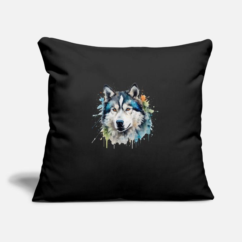 Alaskan Malamute Sofa pillowcase 17,3'' x 17,3'' (45 x 45 cm)
