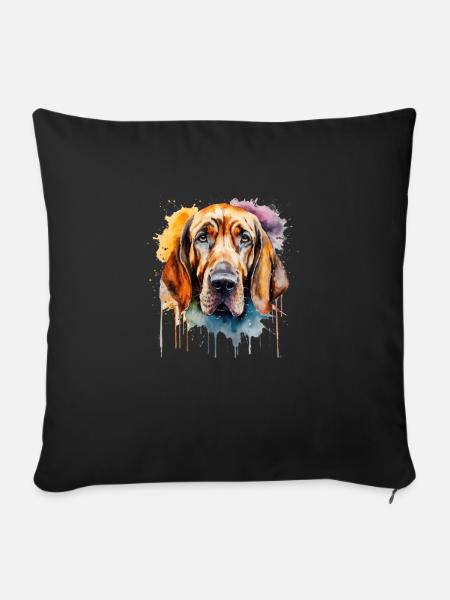 Bloodhound - Sofakissenbezug 45 x 45 cm - Schwarz