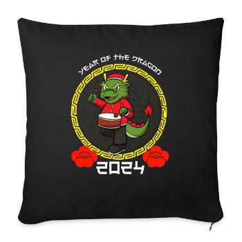Chinese New Year Dragon Vietnam I Gift - Sofa pillowcase 17,3'' x 17,3'' (45 x 45 cm) - black - Front