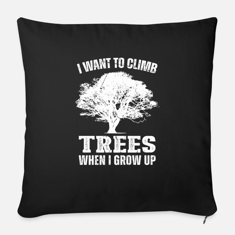 Lumberjack Chainsaw Arborist - Sofa pillowcase 17,3'' x 17,3'' (45 x 45 cm) - black